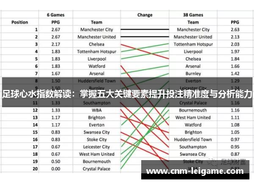 足球心水指数解读：掌握五大关键要素提升投注精准度与分析能力